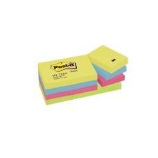 Öntapadós jegyzet 3M Post-it 38x51mm energikus színek 12x100 lap/csomag