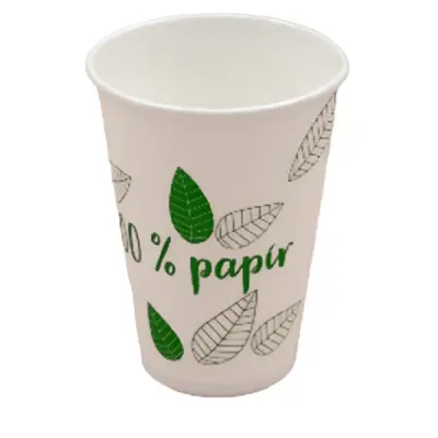 Pohár eldobható papír műanyagmentes 1,8 dl nyomott automatás 50 darabos( 13244,14939)