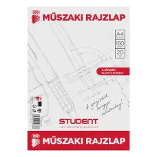 Rajzlap műszaki ICO Student A/4 20 íves