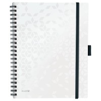 Spirálfüzet kockás LEITZ Wow Active A/4 80 lapos fehér