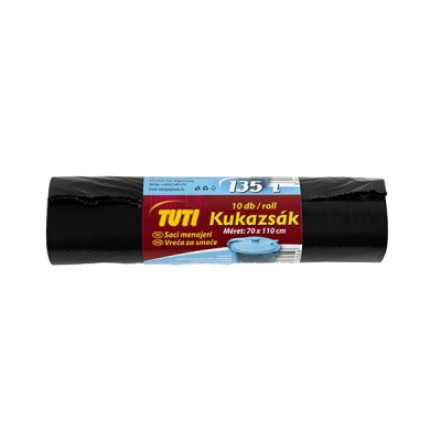 Szemeteszsák TUTI Extra 135L köthető füles 10 db/tekercs