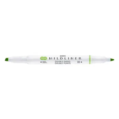 Szövegkiemelő kétvégű ZEBRA Mildliner cool & refined 1,4-4,0 mm zöld