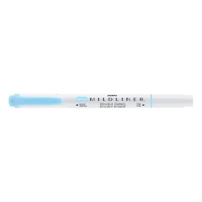 Szövegkiemelő kétvégű ZEBRA Mildliner fluorescent 1,4-4,0 mm kék