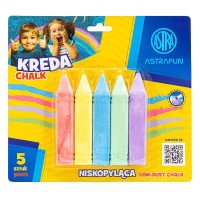 Táblakréta ASTRA FUN jumbo szögletes hegyezett 5 szín/bliszter