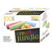 Táblakréta CREATIVE JUNGLE színes kerek 100 darabos