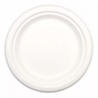 Lapostányér eldobható papír BIO Cukornád lebomló 22cm 125 darabos