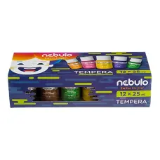 Tempera NEBULO tégelyes 12 darabos 25 ml