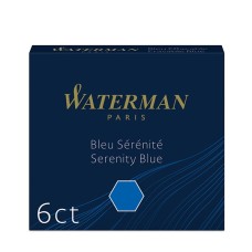 Tintapatron WATERMAN kék 6 darabos S0110940