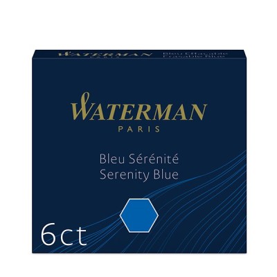 Tintapatron WATERMAN kék 6 darabos S0110940