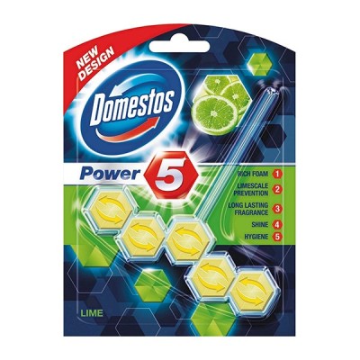 Toalett öblítő DOMESTOS Power5 Lime 55 g