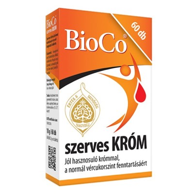 Vitamin BIOCO Szerves Króm 60 darab