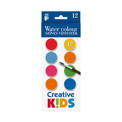 Vízfesték ICO Creative Kids 28 mm 12 db/készlet