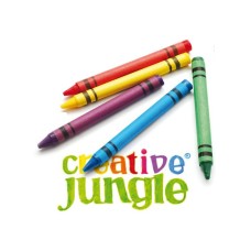 Zsírkréta CREATIVE JUNGLE kerek hegyezett 12 színű